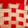 Wicker basket, 21 x 21 x 10/24 cm, bamboo, red