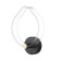 Bra "leaf" LED 8W 3000-6000K Black 25x20x6cm