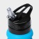 Water bottle folding shade "Stone", silicone, 530 ml, 7 × 21 cm, blue color