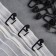 Hook for curtains, a clip with a lock, 2.7 × 1.8 cm, black color
