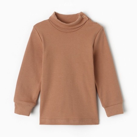 Turtleneck for children, brown color, height 74 cm