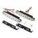Daily running lights KS, KS-0815, 8 LED, chrome, 158x36x18 mm, set 2 pcs