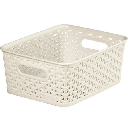 Hobbylife Rattan basket, size XS, with handles, 14x19x7 cm, color mix-1
