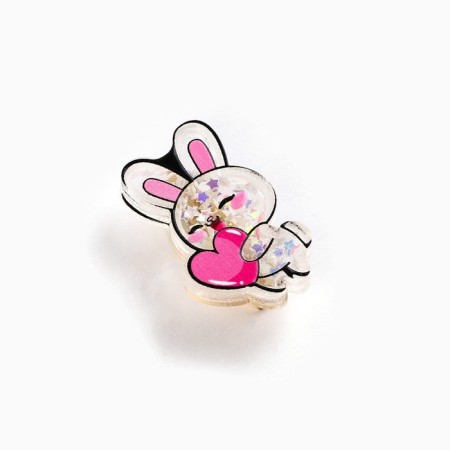 Hair hairpin, shaker "hare" 2.5 x 4 cm-2