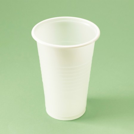 A single -plastic glass glass "white" 200 ml-2