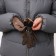 Gloves are female, dimensionless, with insulation, brown color