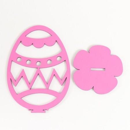 Easter "egg" 6.5x4.7x9.3 cm (set 2 parts) purple-3
