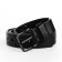 Children's belt, width 2.2 cm, eyelets, buckle metal, black color