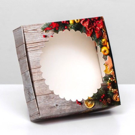 Box "New Year's aroma" 11.5 x 11.5 x 3.2 cm-4