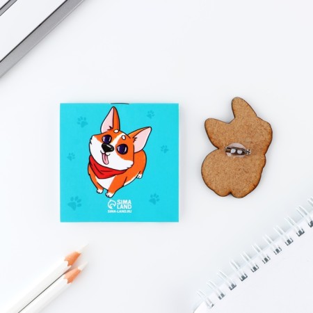 Gift set: notebook and icon "Corgi"-2
