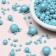 Sprinking confectionery with a soft center "Pearls", turquoise, 50 g