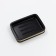 Joy Home soap dish, Polyires, black with wood decor