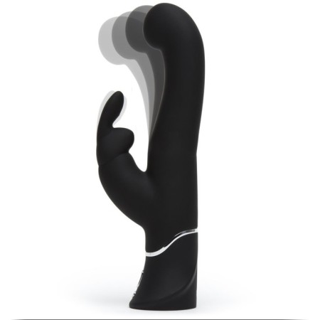Happy Rabbit Stroker, 24.2 cm, black vibrator, black-2