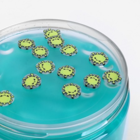 Two -layer slime "Sea" with charming, turquoise, 350 g-10