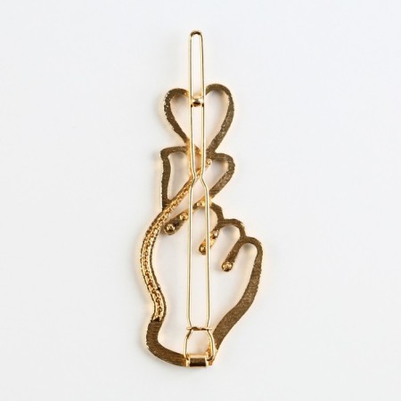 Hair hairpin "Clever", 6 x 2 cm-5