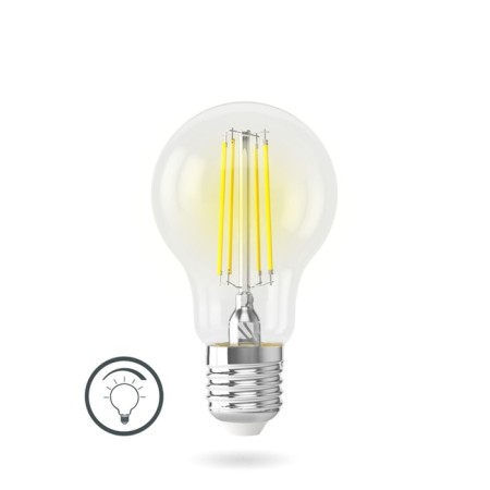 VOLTEGA 5489, 8W, 6x6x10.5 cm lamp, E27, 740lm, 2800k, transparent color-1