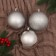 Set of balls plastic D-10 cm, 3 pcs "Classic Assorted" silver