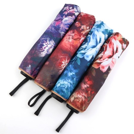 Mechanical umbrella “Air Peonies”, Eponge, 4 additions, 8 spokes, r = 48 cm, color mix-3