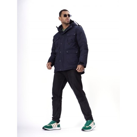 Ski jacket men's, size 52, the color is dark blue-3