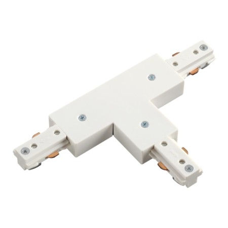 The connector for the t-shaped t-shaped t-shapes for a single-phase three-core busbar Novotech, 76x76 mm, white color