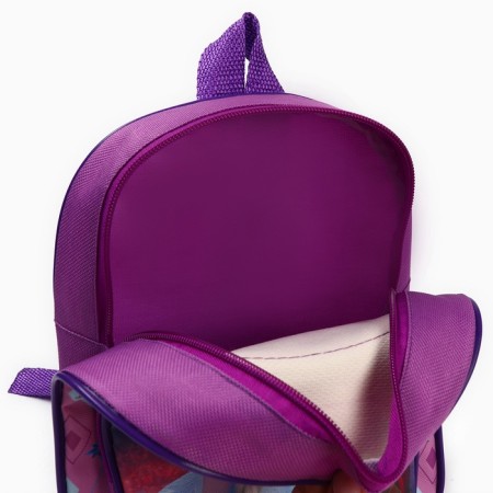 Baby backpack with pocket, cold heart, 23*19*6cm-2