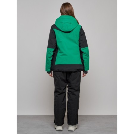 Ski suit female, size 52, green color-3