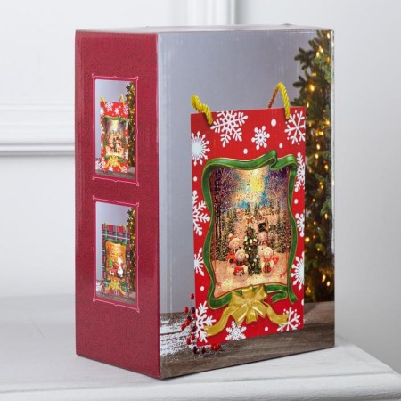 LED figure "Gift package" 15 × 23 × 7 cm, plastic, AAX3 batteries (not in the kit), USB, glow warm white-4