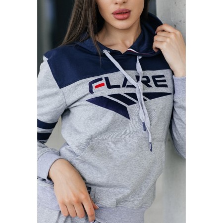 Female Female Suit, size 44, gray color, blue-12