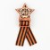 Wooden icon with the ribbon “May 9, star”, 6 x 7.5 cm, St. George tape