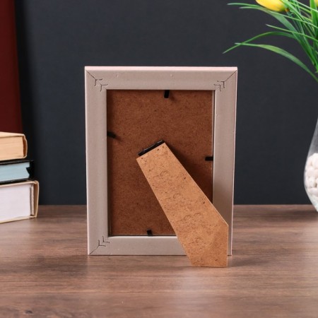Photo frame plastic 10x15 cm "jeans" pale pink 19x14 cm-3