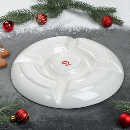 Menzhitsa 5 cells of the new year, d = 25.5 cm, white color-2