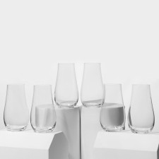 Set of glass glasses for water Limosa, 450 ml, 6 pcs