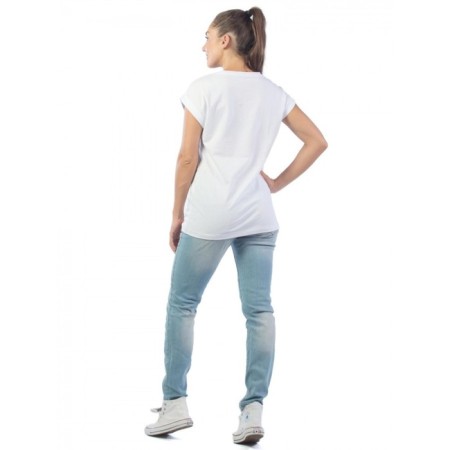 Women's T -shirt Meow, size 48, white color-4