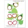 Wonderful stickers "Multi -colored account". Krasnushkina E. E.