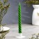 Candle twisted, 2.3x 24.5 cm, 5 hours, 50 g, dark green
