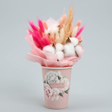 A glass for flowers 