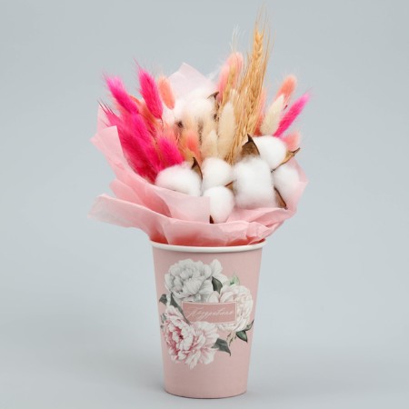 A glass for flowers "Congratulations", 350 ml