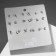 Ring earrings set 9 pairs “Stars” drawing, color silver, d = 3