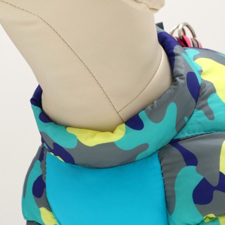 The overalls printed with the lock on the back, size 8 (DS 23 cm, og 30, Osh 22 cm), blue-3