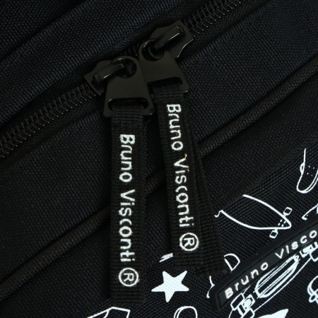 School backpack Bruno VisConti, 40 x 30 x 19 cm, ergonomic back, "Sport Pattern. Skate"-9