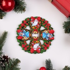 Hot Santa Claus and Snow Maiden stand, D-14 cm