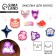 Anime hair clip, mix, 3.7 x 3.7 x 1 cm