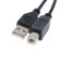 Interface cable "garrison" GCC-USB2-ambM-1, USB2.0, A (M) -B (M), up to 480 MB/s, 1 m, black