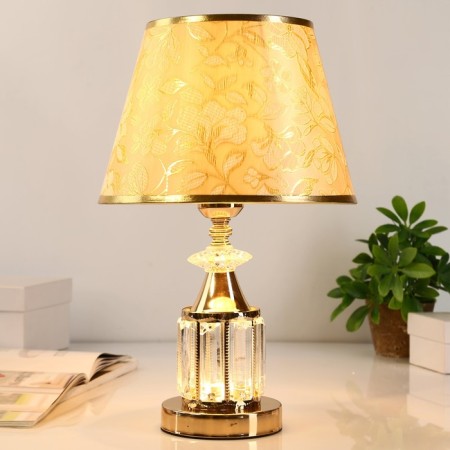 Highlight lamp with "Crystal" 1x40W E27 Gold 26x26x39 cm Risalux-1