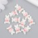 Decor for creativity Plastic "White Bunny with a bow" set 10 pcs 2x1.2 cm