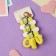 Hair gum "Tenderness" (set 6 pcs) deer, yellow