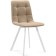 Stool on a metal frame chilli metal/velor, white/beige 43.5x50x87.5 cm
