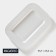 Porcelain rectangular magistro rodos, 35.7 × 25.6 × 3.1 cm, white color