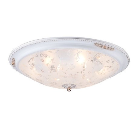 Ceiling light MayToni C907-CL-06-W, 6HE27, 40W, 53x53x16 cm, white color with gold-2