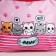 Gift set for the girl "kittens", bag, notebook